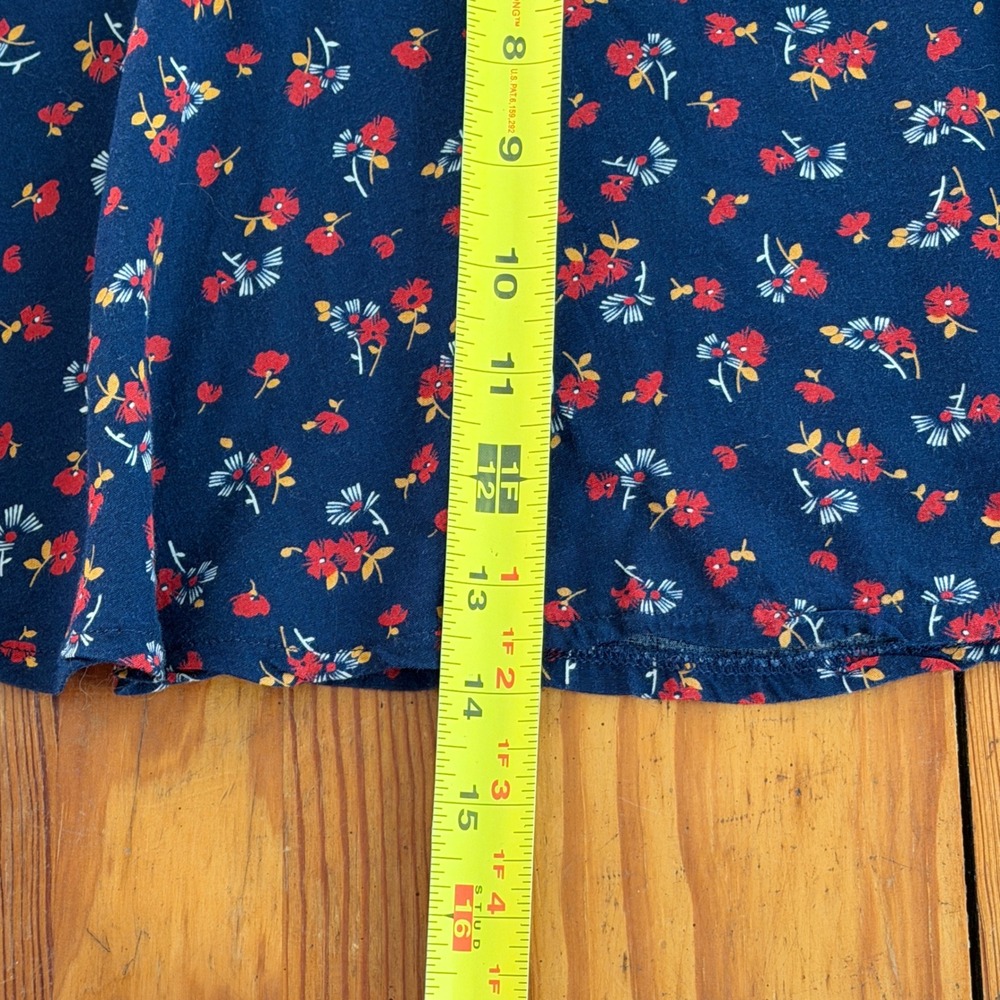 Polo Ralph Lauren‎ Navy Blue Floral Viscose Flared Mini Skirt Size 12 313612796 - Picture 3 of 8